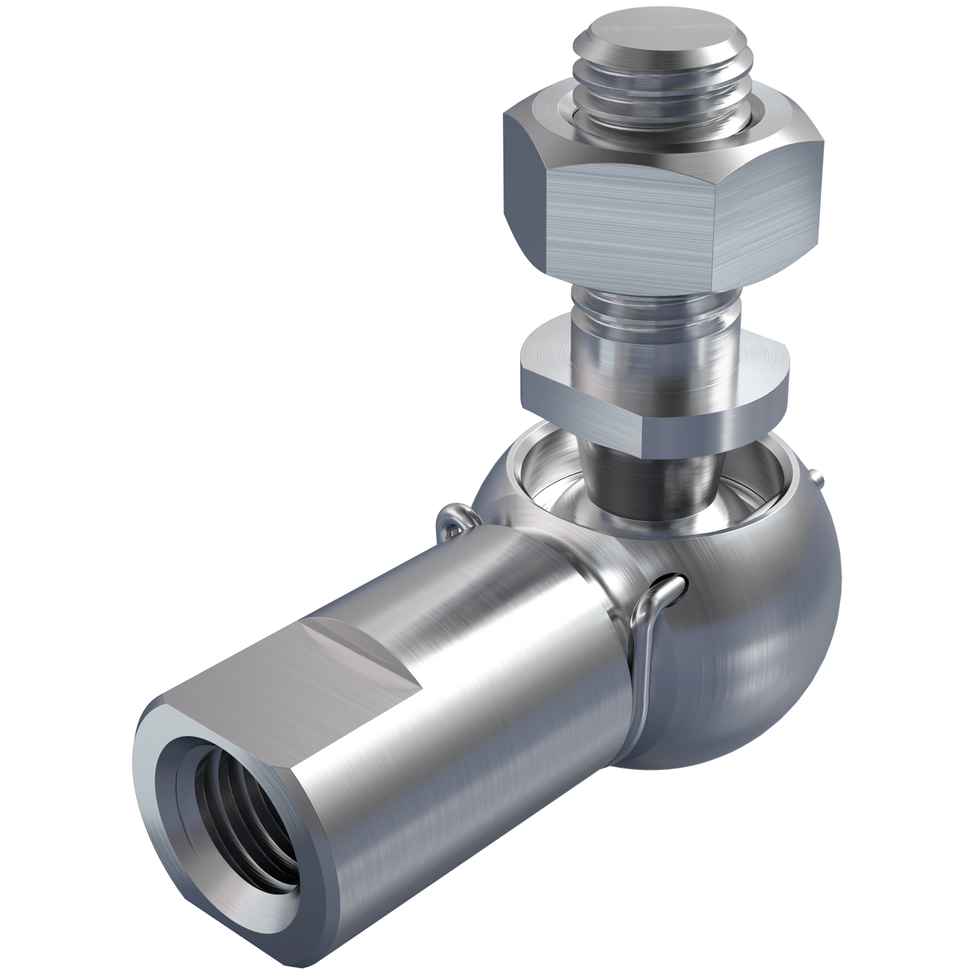 mbo Osswald is angle joint manufacturer, ball joints, angle joints manufacturer, similar to DIN 71802 form CS, with threaded stud and spanner surface at the socket. The following materials are possible: steel or stainless steel 1.4305, resp. stainless steel 1.4404, material quality A4. mbo Osswald is angle joint manufacturer, ball joints, angle joints manufacturer, similar to DIN 71802 form CS, with threaded stud and spanner surface at the socket. The following materials are possible: steel or stainless steel 1.4305, resp. stainless steel 1.4404, material quality A4.