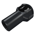 mbo Osswald completes its assortment with ball sockets with slit resp. ball socket with slit. The ball stud is retained with a circlip made of spring steel.