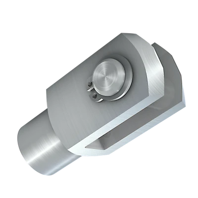 U 形夹接头（类似于 DIN 71751），带凹槽螺栓和固定环 DIN 471