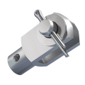 mbo Osswald is manufacturer of clevis joint with additional thread, clevis joints with additional thread in version as A-joint, A-joints, for anti-rotation mounting, similar to DIN 71751, assembled, consisting of clevis with additional thread, clevises with additional thread, similar to DIN 71752, DIN ISO 8140, CETOP RP102P and bolts with pin hole, washers DIN 125 and cotter pins DIN 94. We produce these products from steel 1.0718 and stainless steel 1.4305 and material quality A4 1.4404.