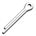 mbo Osswald is using cotter pins as retainers for cotter bolts and bolts according to DIN / EN / ISO. The cotter pin can be combined with a clevis DIN 71752 / DIN ISO 8140, bolt with pin hole and washer to a clevis joint (DIN 71751 form A).