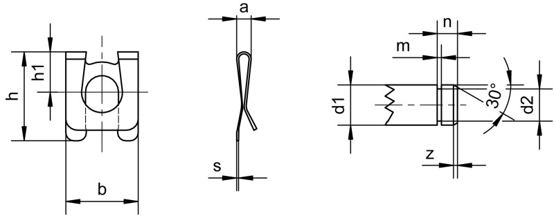 SL 固定器 - Dimensional drawing